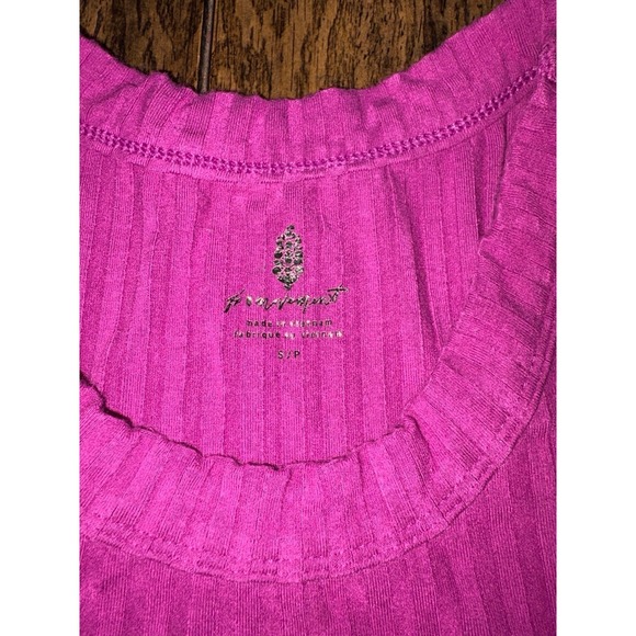 Free People Movement Blissed Out Tank Pink Cactus Flower Athleisure Size Small - Picture 2 of 3